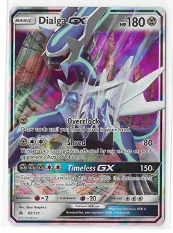 Dialga GX 82/131 Forbidden Light Holo Ultra Rare Pokemon TCG Card LP - Image 1