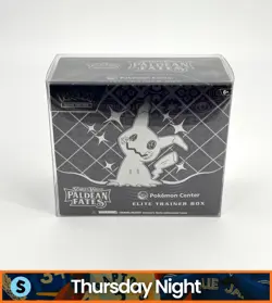 POKEMON CENTER TCG SCARLET & VIOLET PALDEAN FATES SEALED ELITE TRAINER BOX ETB - Image 1