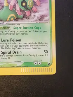 Pokemon Gaming Card: CRADILY #3/100 100HP Rare Holofoil WOTC 2003 EX Sandstorm - Image 4