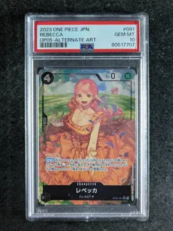 2023 One Piece REBECCA OP05-091 Awakening of the New Era Alternate Art JP PSA 10 - Image 1