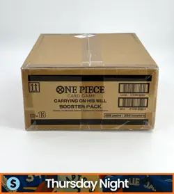 ONE PIECE TCG CARRYING ON HIS WILL OP-13 SEALED BOOSTER BOX CASE - Image 1