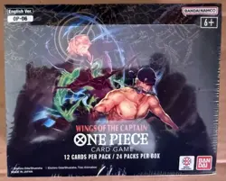 ONE PIECE WINGS OF THE CAPTAIN booster box Sealed New 24 packs OP-06 English - Image 1