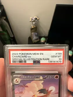 Pokemon TCG Charizard EX 199/165 PSA 10 Special Illustration - Image 2