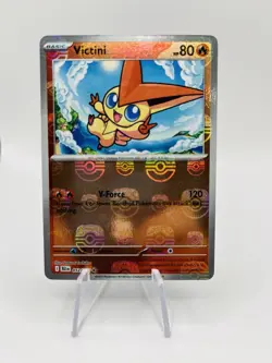 Victini (Master Ball Pattern) 012/086 Pokemon TCG Sv: Black Bolt Holo Rare - Image 1