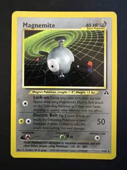 Pokemon Magnemite 7/75 Neo Discovery Holo LP - Image 1