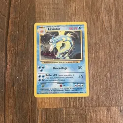 1999 Pokemon FRENCH Unlimited Base Set Leviator-Gyarados Holo 6/102 EX - Image 1