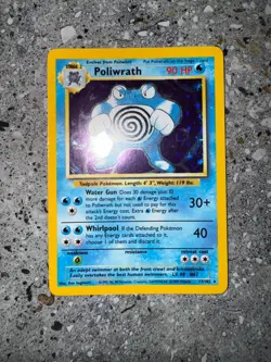 Pokemon TCG Cards Poliwrath 13/102 Base Set Holo Rare EXC-NM - Image 3