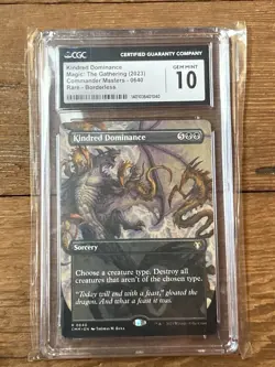 Kindred Dominance (borderless) - Commander Masters CGC 10 Gem Mint MTG - Image 1
