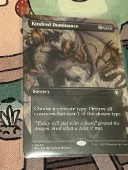 MTG Borderless Kindred Dominance NM Commander Masters - Image 1