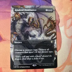 1 x Kindred Dominance - Borderless - Commander Masters - NM-Mint - MTG - Image 1