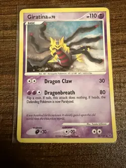 Giratina 028/127 Pokemon Card - LP/MP - DPPt Platinum Deck Exclusives (PR) - Image 1