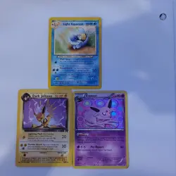 Pokemon TCG Card Lot Light Vaporeon Dark Jolteon Espeon Neo Destiny Team Rocket - Image 1