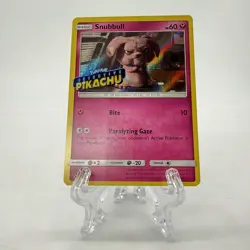 Snubbull Detective Pikachu-Stamped SM200 Black Star Promo Holo Stamped Card - Image 1