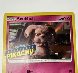 Snubbull Detective Pikachu-Stamped SM200 Black Star Promo Holo Stamped Card - Image 2