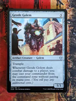 MTG Card: Geode Golem (CL: Battle for Baldur's Gate) - Image 1