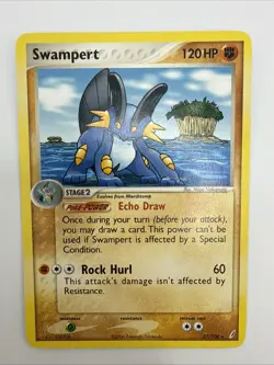 Swampert 27/100 EX Crystal Guardians Regular Rare Pokemon Card - Image 3