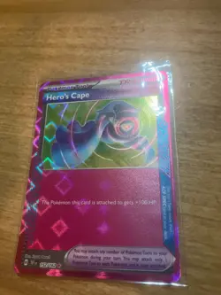 Hero's Cape Pink Star HOLO Ace Spec 152/162 Pokemon TCG Card Temporal Forces PF - Image 1