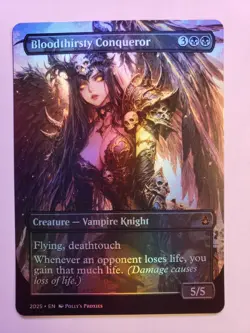 Bloodthirsty Conqueror FOIL Proxy Playtest Card with Custom Anime Art Design - Image 5