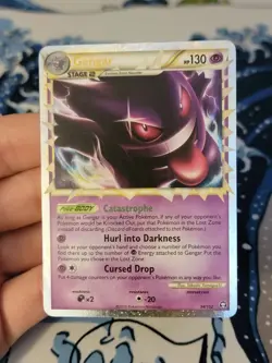 Gengar Prime Holo HGSS Triumphant Card 94/102 Ultra Rare MP - Image 1