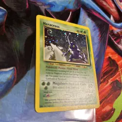 (Double Swirl) Heracross 6/111 Neo Genesis Unlimited 2000 Pokemon Card - Image 2