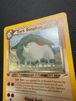Dark Donphan 3/105 Neo Destiny 1st Edition Pokemon Card Holo NM- - Image 2
