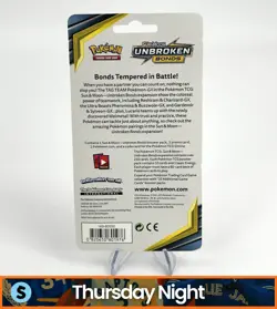 POKEMON SUN & MOON UNBROKEN BONDS SEALED BOOSTER PACK HANGER PIKACHU PROMO - Image 2