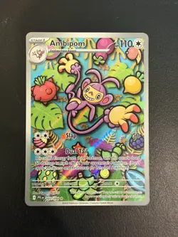 Pokemon TCG - NM Ambipom Full Art Illustration Rare 107/094 - Phantasmal Flames - Image 1