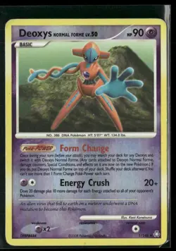 Deoxys Normal Forme LV.50 1/146 Reverse Holo - Pokemon TCG Legends Awakened 2008 - Image 1