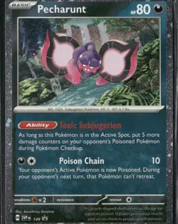 Pokemon TCG Pecharunt SVP 149 Black Star Promo - Image 1