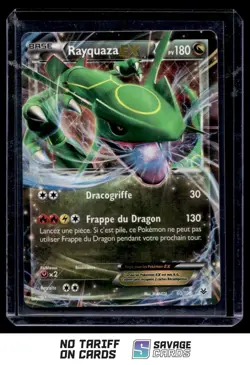 2015 Pokemon XY - Roaring Skies Rayquaza-EX #60/108 Basic/Rare Holo EX - Image 1