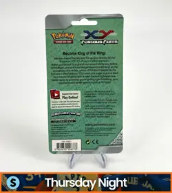 POKEMON XY FURIOUS FISTS SEALED BOOSTER PACK HANGER GOGOAT PROMO - Image 2