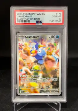 PSA 10 Cramorant Illustration Rare 176/167 Pokemon TWM Twilight Masquerade - Image 5