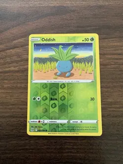 Oddish Reverse Holo - 001/196 - Lost Origin Pokemon 2022 NM - Image 4