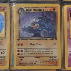 The Pokemon Company Pokemon TCG Dark Machamp Team Rocket 10/82 1st Ed Holo 70 HP - Image 1