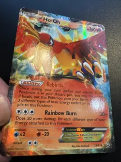 Ho-Oh EX 22/124 Holo Ultra Rare Pokemon TCG Dragons Exalted DRX NM VTG English - Image 3