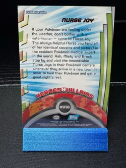 Nurse Joy 2000 Topps Pokemon Series 3 #HV16 Blue Logo Vintage - Image 3