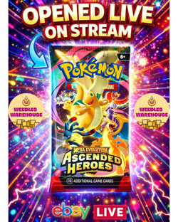 #019 - Pokemon Ascended Heroes Booster Pack(s) Opened LIVE 2/5/26 Thursday - Image 1