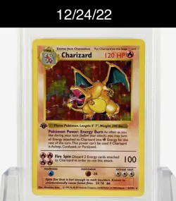 Pokemon TCG Charizard Base Set 4/102 Holo 1st Edition Holo Rare - Image 3