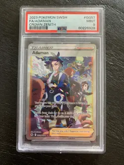 2023 Pokemon SWSH Crown Zenith Adaman FA Galarian Gallery Ultra Rare #GG57 PSA 9 - Image 1