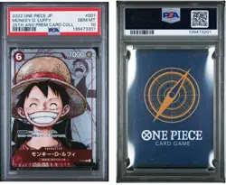 2022 ONE PIECE JPN 25TH ANNIVERSARY PREMIUM COLLECTION MONKEY D. LUFFY PSA 10 - Image 1