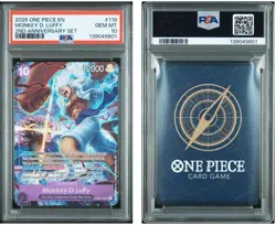 2025 One Piece Monkey D. Luffy #119 2nd Anniversary PSA 10 Gem Mint - Image 1