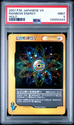 2001 POKEMON JPN VS RAINBOW ENERGY-HOLO PSA 9 - Image 1