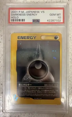 2001 Pokemon Japanese Vs Darkness Energy Holo Gem Mint PSA 10 - Image 1
