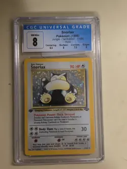 1999 Pokemon Jungle 1st Edition Snorlax Holo #11/64 CGC 8 NM/Mint - Image 1