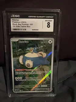 Snorlax Promo 051 - English Pokemon 151 Elite Trainer Box - CGC 8 - Image 1