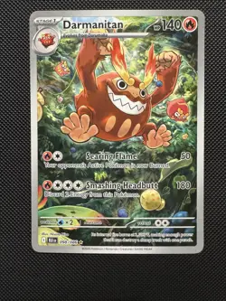 Pokemon TCG Darmanitan 098/086 Scarlet & Violet Black Bolt Illustration Rare NM - Image 1