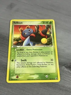 Pokemon TCG Volbeat 56/113 EX Delta Species Regular Uncommon Card EN-MP 2005 - Image 1