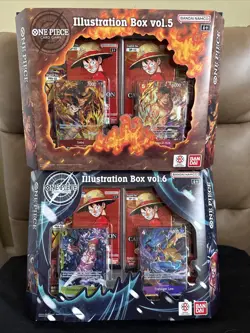 One Piece Card Game: Illustration Box - Vol.5 and Vol.6 - IN HAND (lot Of 5) - Image 1
