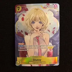One Piece Carrying on His Will Stussy Alt Art OP13-110 SR Card NM/MT - Image 1