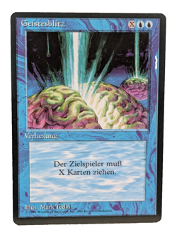 Braingeyser German FBB MTG Magic Foreign Black Border Card Geistesblitz Blue - Image 1